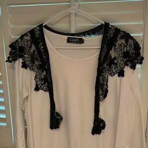 I hesitate calling this a scarf…topper for LBD, tee shirt, sweater.